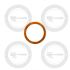 FAEMA COPPER GASKET FLAT 27X21X1MM (1/2'')