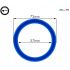 FAEMA BLUE SILICON FLAT PORTAFILTER GASKET 73X57X8.5MM
