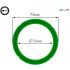 RANCILIO PORTAFILTER GASKET 73X57.5X8MM WITH 4 CUTS 80SH GREEN SILICONE FDA