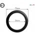 WEGA PORTAFILTER GASKET 72X56X8.5 MM NBR WITH 3 CUTS