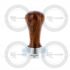 COFFEE TAMPER WITH WALNUT WOOD HANDLE